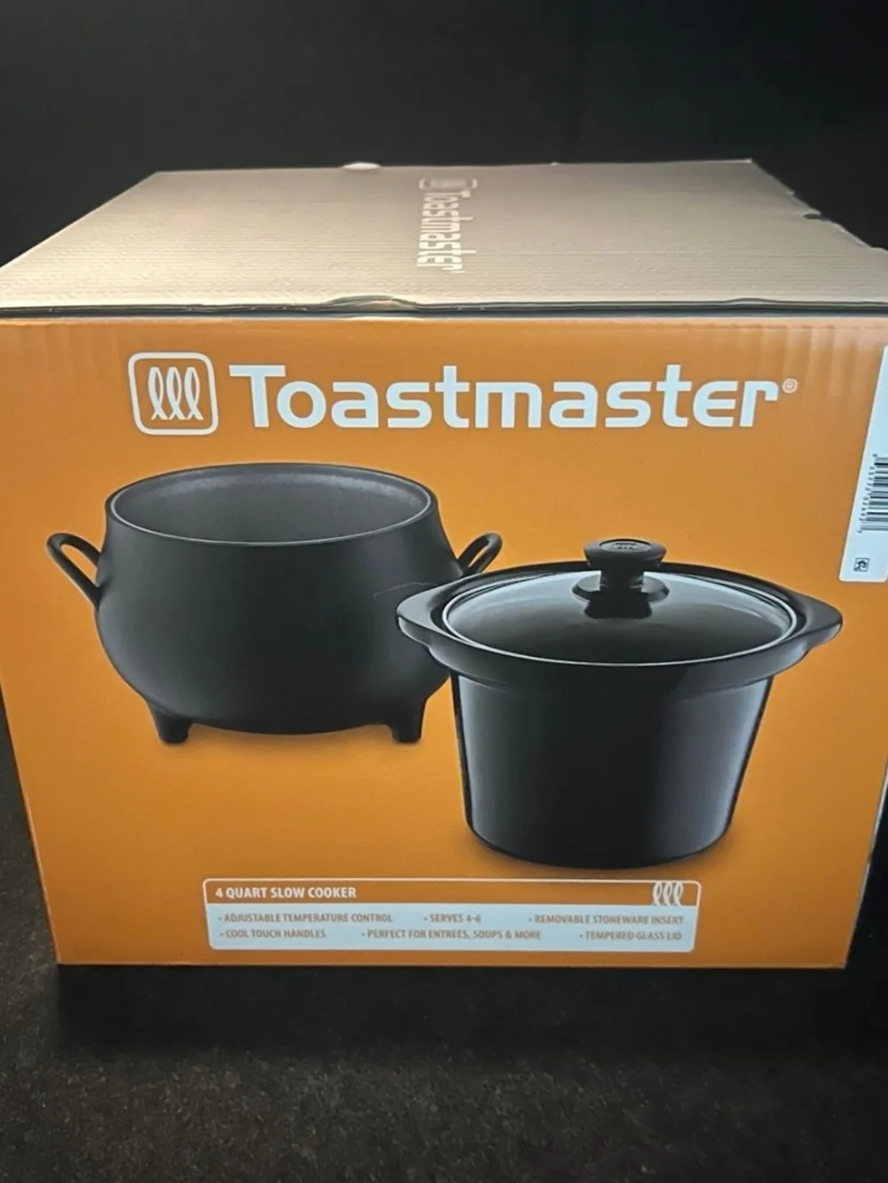 *FREE GIFT & SHIPPING* Toastmaster 4 QT Cauldron Slow Cooker Crock Pot Halloween